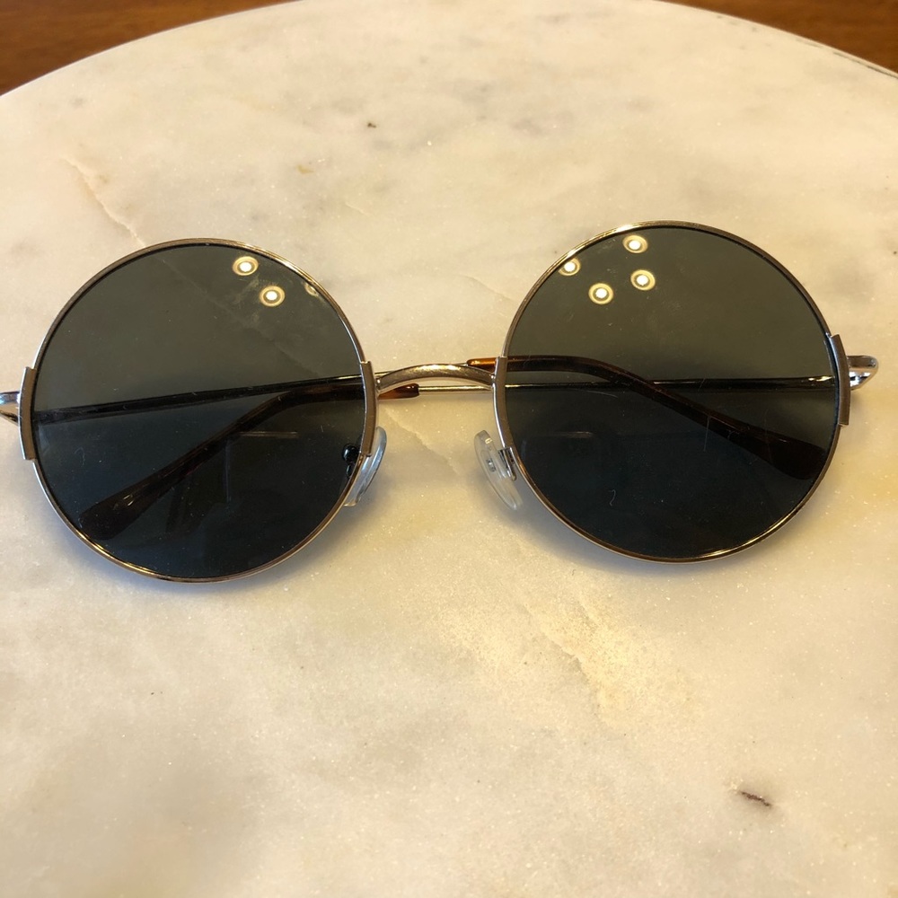 Round Sunglasses Gold Rim